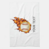 Bal de baseball personnalisé sur serviette de seco (Vertical)