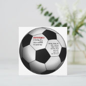 Bal de football Anniversaire Fête Invitation (Debout devant)