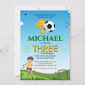 Bal de football Anniversaire Fête Invitation (Devant)