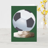 Bal de football Bonne carte d'anniversaire (Fleur jaune)