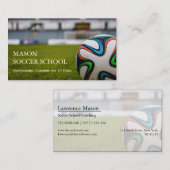 Bal de football - Carte de visite de l'entraîneur  (Devant / Derrière)