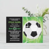 Bal de football dans Net Bar Mitzvah Invitation (Debout devant)
