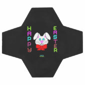 Bal de football de Pâques Bunny (Plat)