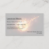 Bal de football en feu - Carte de visite entraîneu (Dos)