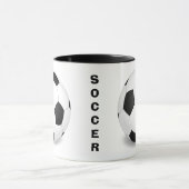 Bal de football Motif café Mug (Centre)