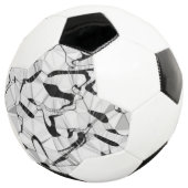 Bal de football noir et blanc en mouvement (3/4)