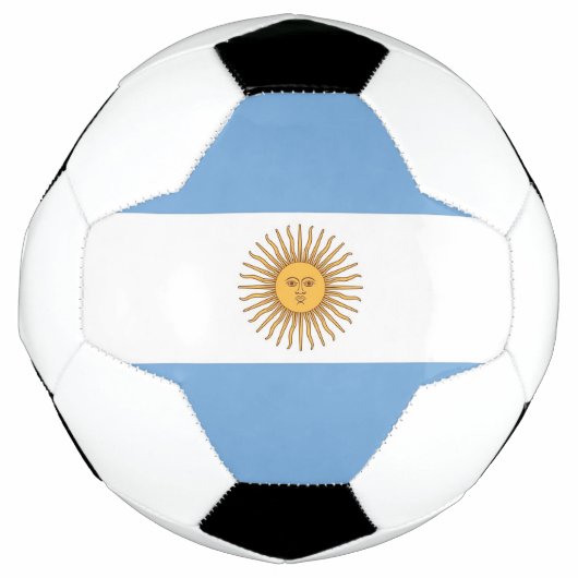 Bal de football patriotique avec drapeau argentin (Devant)