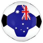 Bal de football patriotique avec drapeau australie (Tourné)