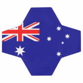 Bal de football patriotique avec drapeau australie (Plat)