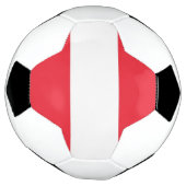 Bal de football patriotique avec drapeau autrichie (Tourné)