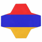 Bal de football patriotique avec drapeau d'Arménie (Plat)