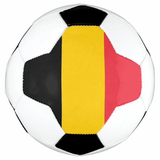 Bal de football patriotique avec drapeau de Belgiq (Devant)