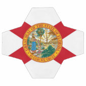 Bal de football patriotique avec drapeau de Florid (Plat)