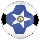 Bal de football patriotique avec drapeau de Housto (Tourné)