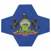 Bal de football patriotique avec drapeau de la Pen (Plat)