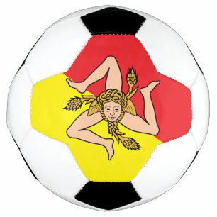 Bal de football patriotique avec drapeau de la Sic