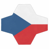 Bal de football patriotique avec drapeau de la Tch (Plat)