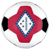 Bal de football patriotique avec drapeau de l'Arka (Tourné)