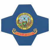 Bal de football patriotique avec Drapeau de l'Idah (Plat)