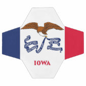 Bal de football patriotique avec Drapeau de l'Iowa (Plat)