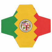 Bal de football patriotique avec drapeau de Los An (Plat)