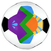 Bal de football patriotique avec drapeau de Manito (Tourné)