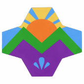 Bal de football patriotique avec drapeau de Manito (Plat)