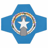 Bal de football patriotique avec drapeau de Marian (Plat)