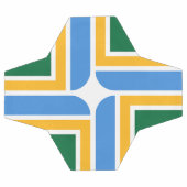 Bal de football patriotique avec drapeau de Portla (Plat)