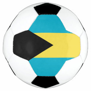 Bal de football patriotique avec drapeau des Baham