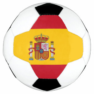 Bal de football patriotique avec drapeau d'Espagne