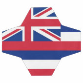 Bal de football patriotique avec drapeau d'Hawaï, (Plat)