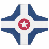 Bal de football patriotique avec drapeau d'Indiana (Plat)