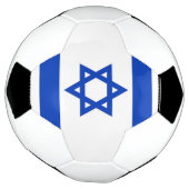 Bal de football patriotique avec drapeau d'Israël (Tourné)