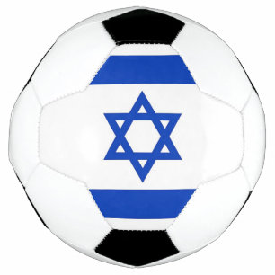 Bal de football patriotique avec drapeau d'Israël