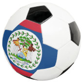 Bal de football patriotique avec drapeau du Belize (3/4)