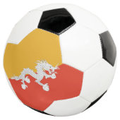 Bal de football patriotique avec drapeau du Bhouta (3/4)