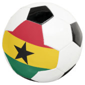 Bal de football patriotique avec drapeau du Ghana (3/4)