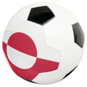 Bal de football patriotique avec drapeau du Groenl (3/4)