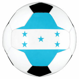 Bal de football patriotique avec drapeau du Hondur