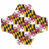 Bal de football patriotique avec Drapeau du Maryla (Plat)