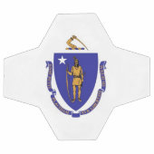 Bal de football patriotique avec drapeau du Massac (Plat)