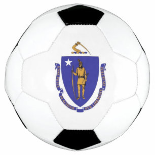 Bal de football patriotique avec drapeau du Massac