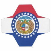 Bal de football patriotique avec drapeau du Missou (Plat)