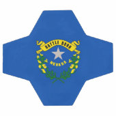 Bal de football patriotique avec drapeau du Nevada (Plat)