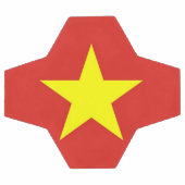 Bal de football patriotique avec drapeau du Vietna (Plat)