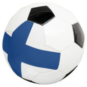 Bal de football patriotique avec drapeau finlandai (3/4)