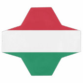 Bal de football patriotique avec drapeau hongrois (Plat)