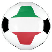 Bal de football patriotique avec drapeau italien (Tourné)