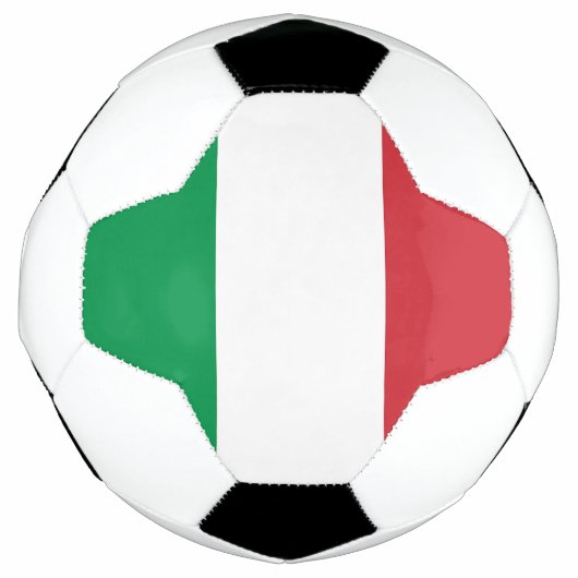 Bal de football patriotique avec drapeau italien (Devant)
